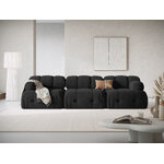 Modular sofa &#39;ferento&#39; black, structured fabric