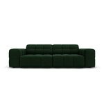 Velvet sofa &#39;chicago&#39; bottle green, velvet