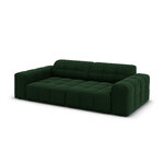 Velvet sofa &#39;chicago&#39; bottle green, velvet