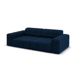 Velvet sofa &#39;chicago&#39; deep blue, velvet