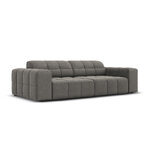 Velvet sofa &#39;chicago&#39; light grey, velvet