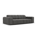 Aksominė sofa &#39;chicago&#39; pilka, aksominė