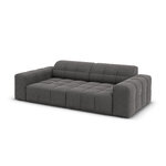 Aksominė sofa &#39;chicago&#39; pilka, aksominė