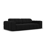 Velvet sofa &#39;chicago&#39; black, velvet