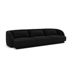 Velvet sofa &#39;tulum&#39; black, velvet