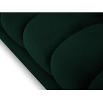 Sofa (bali) cosmopolitan design bottle green, velvet, gold metal