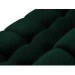 Sofa (bali) cosmopolitan design bottle green, velvet, gold metal