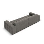 Velvet sofa &#39;chicago&#39; light grey, velvet