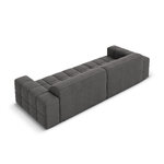 Aksominė sofa &#39;chicago&#39; pilka, aksominė