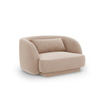 Velvet armchair (tulum) beige, velvet