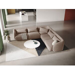 Velvet corner sofa &#39;tulum&#39; beige, velvet