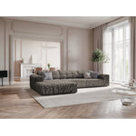 Gray chenille fabric modular sofa chicago (cosmopolitan) 284x166