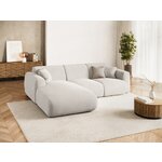Light gray corner sofa Nolio (Besolux)