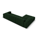 Aksominė kampinė sofa &#39;chicago&#39; buteliukas žalia, aksominė, kairė