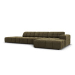 Velvet corner sofa &#39;chicago&#39; green, velvet, better