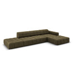 Velvet corner sofa &#39;chicago&#39; green, velvet, better