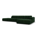 Velvet corner sofa &#39;chicago&#39; bottle green, velvet, better