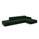 Velvet corner sofa &#39;chicago&#39; bottle green, velvet, better