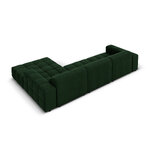 Aksominė kampinė sofa &#39;chicago&#39; buteliukas žalia, aksominė, geriau