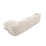 Velvet corner sofa &#39;tulum&#39; light beige, velvet, better