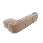 Velvet corner sofa &#39;tulum&#39; beige, velvet, better