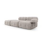 Modular sofa &#39;ferento&#39;, light grey, structured fabric, left