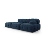 Modulārais dīvāns &#39;ferento&#39; zili džinsi, strukturēts audums, pa kreisi