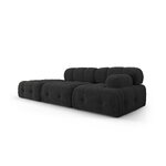 Modular sofa &#39;ferento&#39; black, structured fabric, left