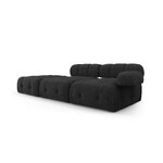 Modular sofa &#39;ferento&#39; black, structured fabric, left