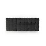 Modular sofa &#39;ferento&#39; black, structured fabric, left