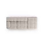 Modular sofa &#39;ferento&#39;, light grey, structured fabric, better