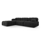 Modular sofa &#39;ferento&#39; black, structured fabric