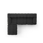 Modular sofa &#39;ferento&#39; black, structured fabric