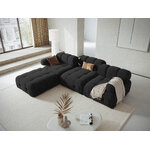 Modular sofa &#39;ferento&#39; black, structured fabric