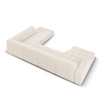 Velvet corner sofa &#39;chicago&#39; light beige, velvet, better