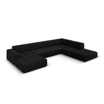 Velvet corner sofa &#39;chicago&#39; black, velvet, better