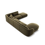 Velvet corner sofa &#39;tulum&#39; green, velvet, better