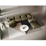 Velvet corner sofa &#39;tulum&#39; green, velvet, better