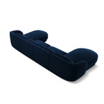 Velvet panoramic sofa &#39;tulum&#39; deep blue, velvet