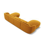 Velvet panoramic sofa &#39;tulum&#39; yellow, velvet