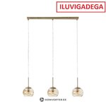Zelta dizaina kulonu lampa (hamilton) ar defektiem
