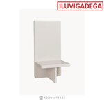 Beige seinähylly Tenna (Broste Copenhagen), jossa kosmeettisia puutteita