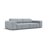 Aksominė sofa (luc) šviesiai mėlyna, aksominė