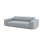 Aksominė sofa (luc) šviesiai mėlyna, aksominė