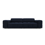 Aksominė sofa (luc) tamsiai mėlyna, aksominė