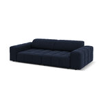 Aksominė sofa (luc) tamsiai mėlyna, aksominė