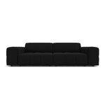 Aksominė sofa (luc) juoda, aksominė