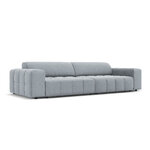 Aksominė sofa (luc) šviesiai mėlyna, aksominė