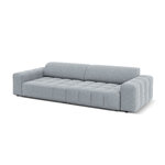 Aksominė sofa (luc) šviesiai mėlyna, aksominė