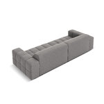 Aksominė sofa (luc) šviesiai pilka, aksominė